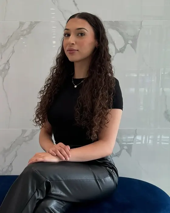 Taaliya Liristakis in the Elite Beauty Medi Spa lounge